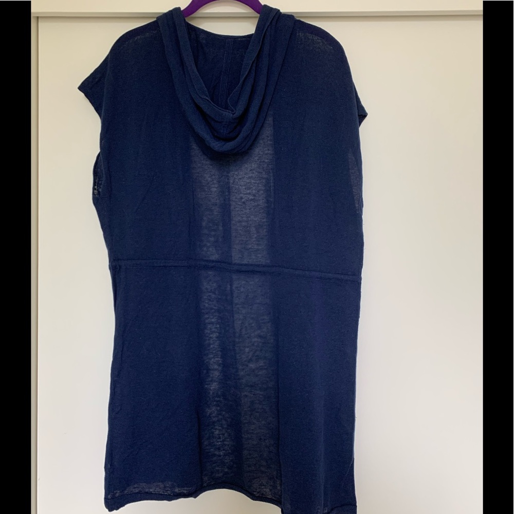 Anthropologie Sparrow sleeveless hooded cardigan